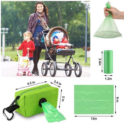 3 Pack Diaper Bag Dispenser Set with 135 Disposal Trash Bags & Hook