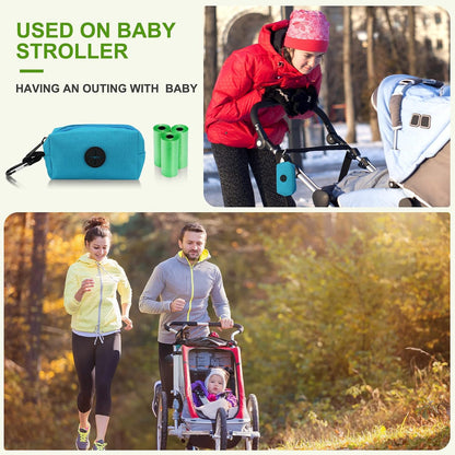 3 Pack Diaper Bag Dispenser Set with 135 Disposal Trash Bags & Hook
