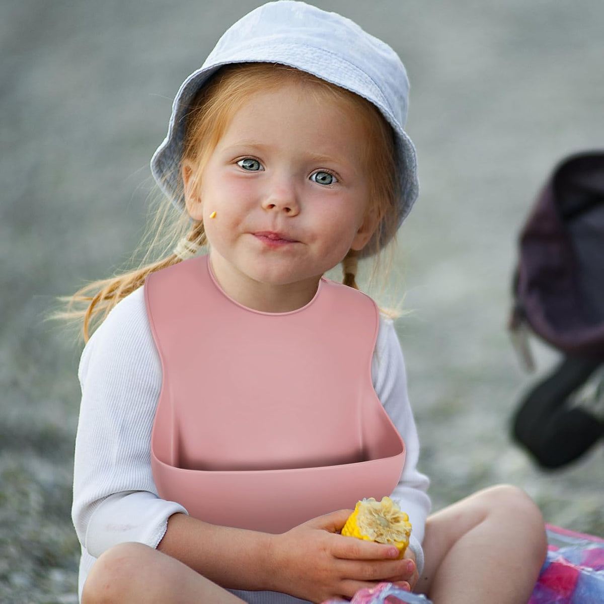 Silicone Bibs for Babies Toddler Set of 3, BPA Free