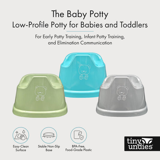 The Baby Potty - Mini Potty | Early Potty Training | Elimination Communication | Portable & Lightweight | Promote Independence | Child Training Toilet (Sage Green)