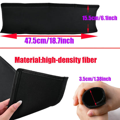 Universal Stroller Handle Cover, 18.9 Inch Stroller Handlebar Cover Infant Toddler Pram Bar Dust Proof Handle, Universal Handle Sleeve Cover for Baby Stroller (Black)