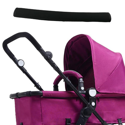 Universal Stroller Handle Cover, 18.9 Inch Stroller Handlebar Cover Infant Toddler Pram Bar Dust Proof Handle, Universal Handle Sleeve Cover for Baby Stroller (Black)