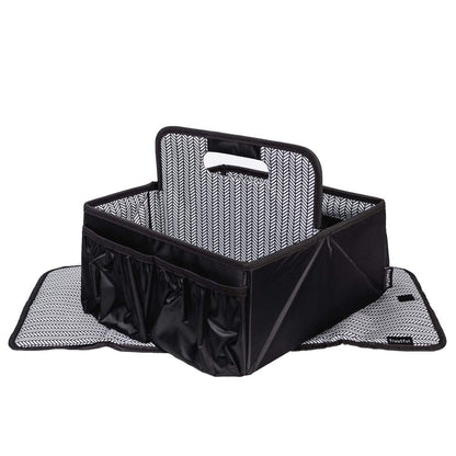 Baby Diaper Caddy and Car Organizer for Accessories| Changing Pad Included| Large Portable Storage Bin| Baby Shower or Holiday Gift