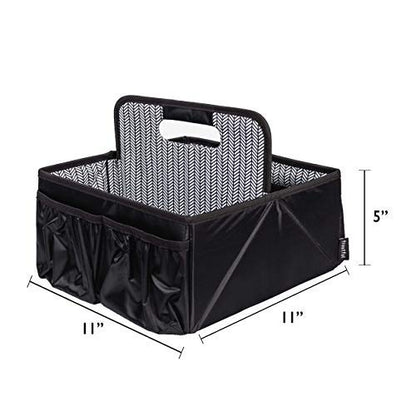 Baby Diaper Caddy and Car Organizer for Accessories| Changing Pad Included| Large Portable Storage Bin| Baby Shower or Holiday Gift