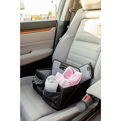Baby Diaper Caddy and Car Organizer for Accessories| Changing Pad Included| Large Portable Storage Bin| Baby Shower or Holiday Gift