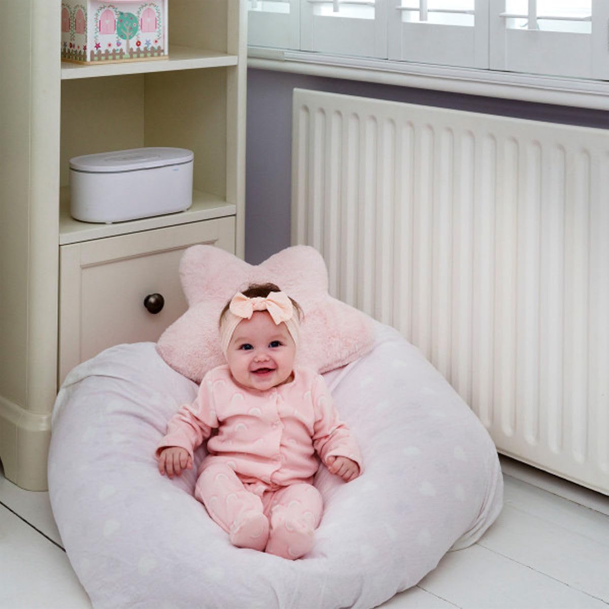 Wipe Warmer - Large Capacity Wipe Warmer and Baby Wet Wipes Dispenser with Even Warming and Built-In Nightlight - Newborn Essentials (White)