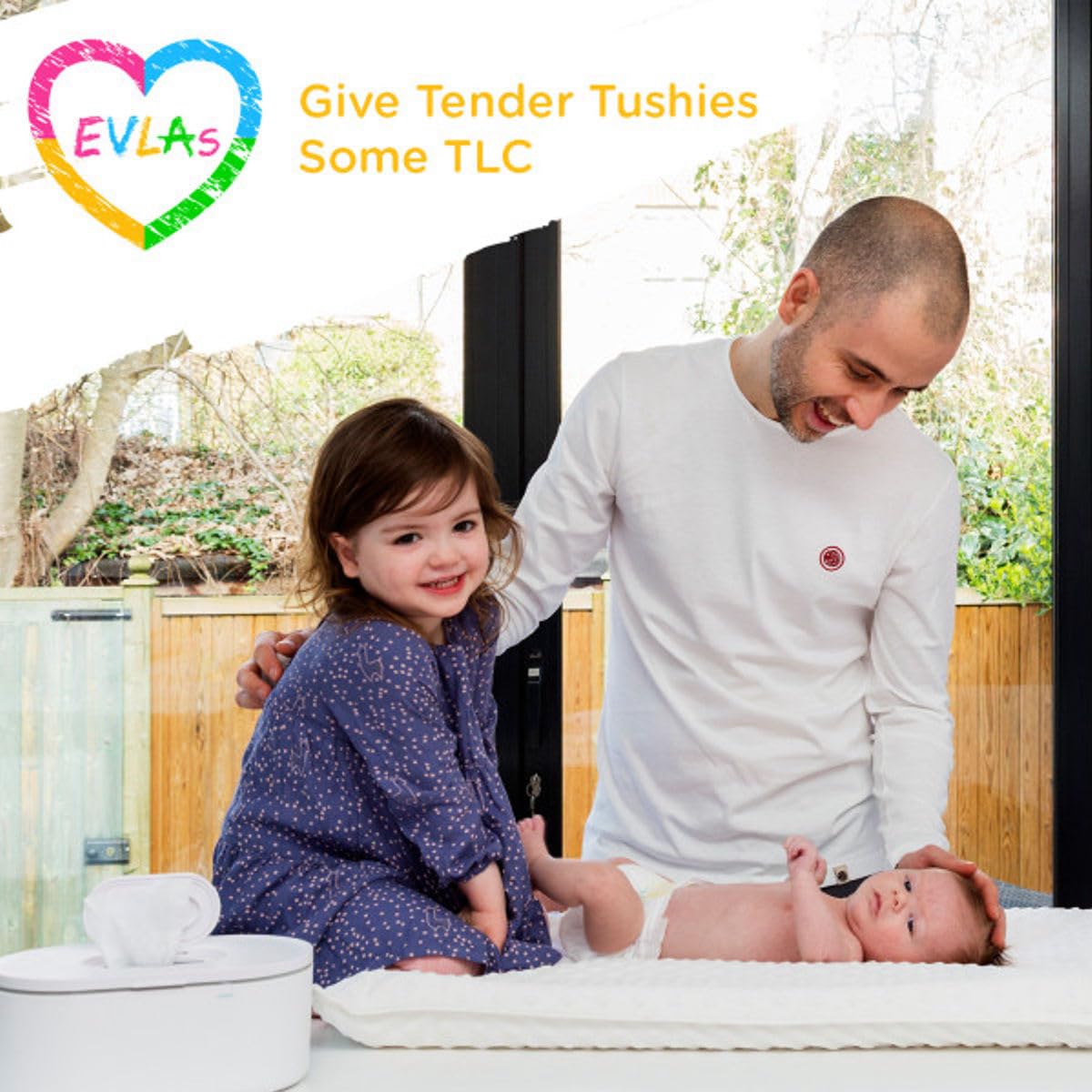 Wipe Warmer - Large Capacity Wipe Warmer and Baby Wet Wipes Dispenser with Even Warming and Built-In Nightlight - Newborn Essentials (White)