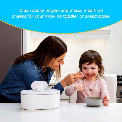 Wipe Warmer - Large Capacity Wipe Warmer and Baby Wet Wipes Dispenser with Even Warming and Built-In Nightlight - Newborn Essentials (White)