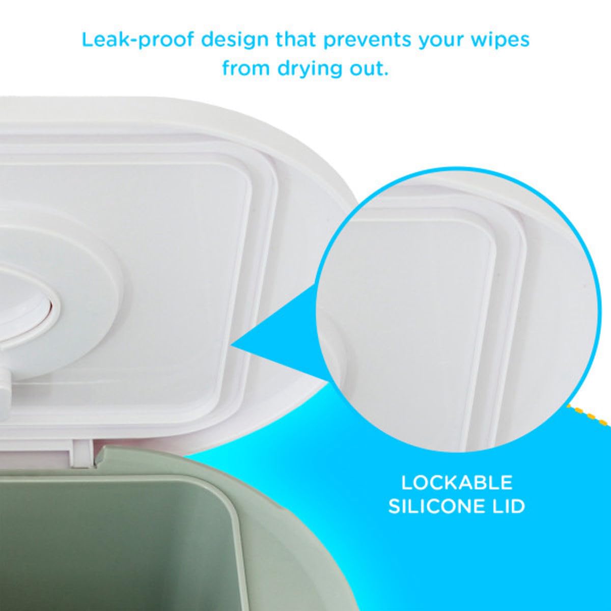 Wipe Warmer - Large Capacity Wipe Warmer and Baby Wet Wipes Dispenser with Even Warming and Built-In Nightlight - Newborn Essentials (White)