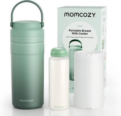 Portable Breast Milk Cooler for Travel, 24H Ice-Free Cooling