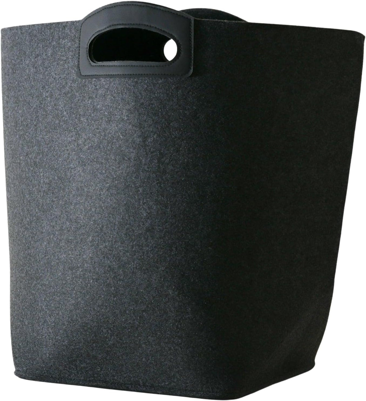 The Handle Bin Tote Bag Machine Washable for Market, Laundry, Toys, Sports Gears, Cars 12" x 12" x 12" (Folded); 12" x 20" x 17" (Unfolded) (Stone, Oatmeal)