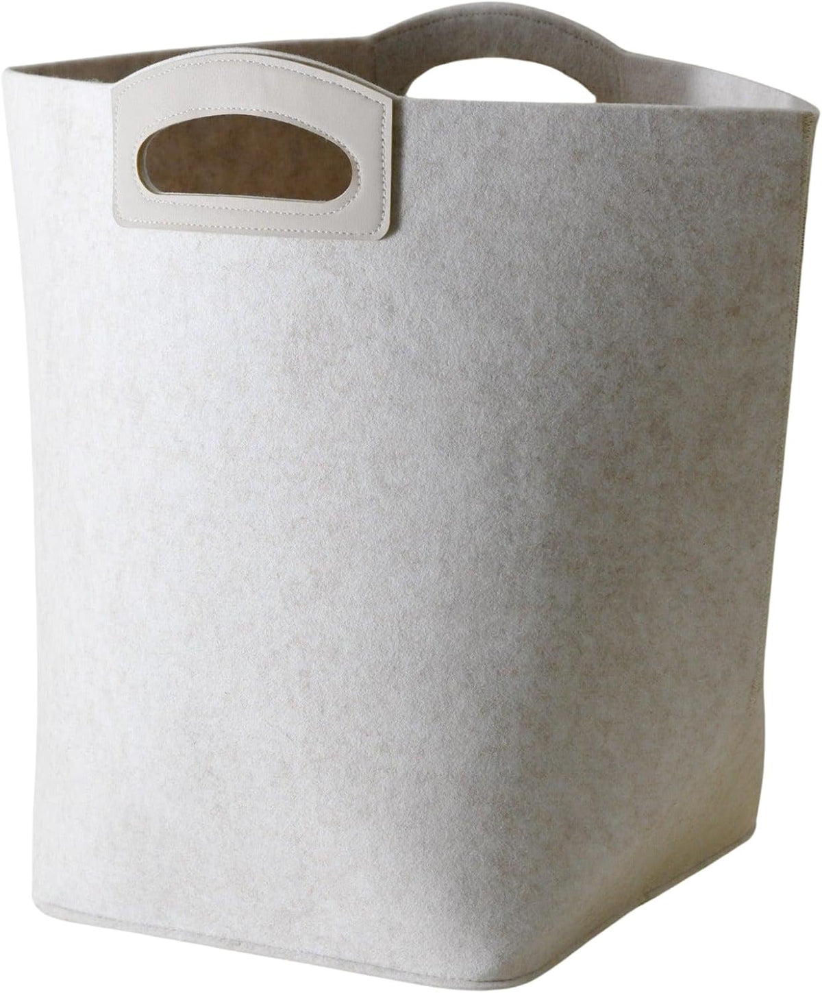 The Handle Bin Tote Bag Machine Washable for Market, Laundry, Toys, Sports Gears, Cars 12" x 12" x 12" (Folded); 12" x 20" x 17" (Unfolded) (Stone, Oatmeal)