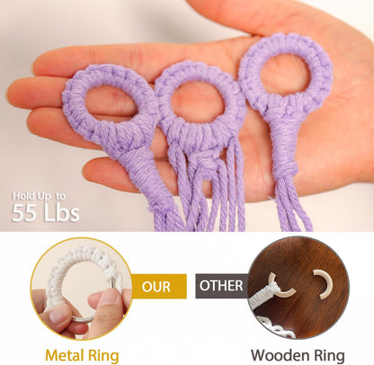 Stuffed Animals Hammock Corner Hanging Net Macrame Stuffed Animal Storage Plush Toy Holder Toy Organizer for Boho Nursery Playroom Bedroom Kids Room (cream, M)