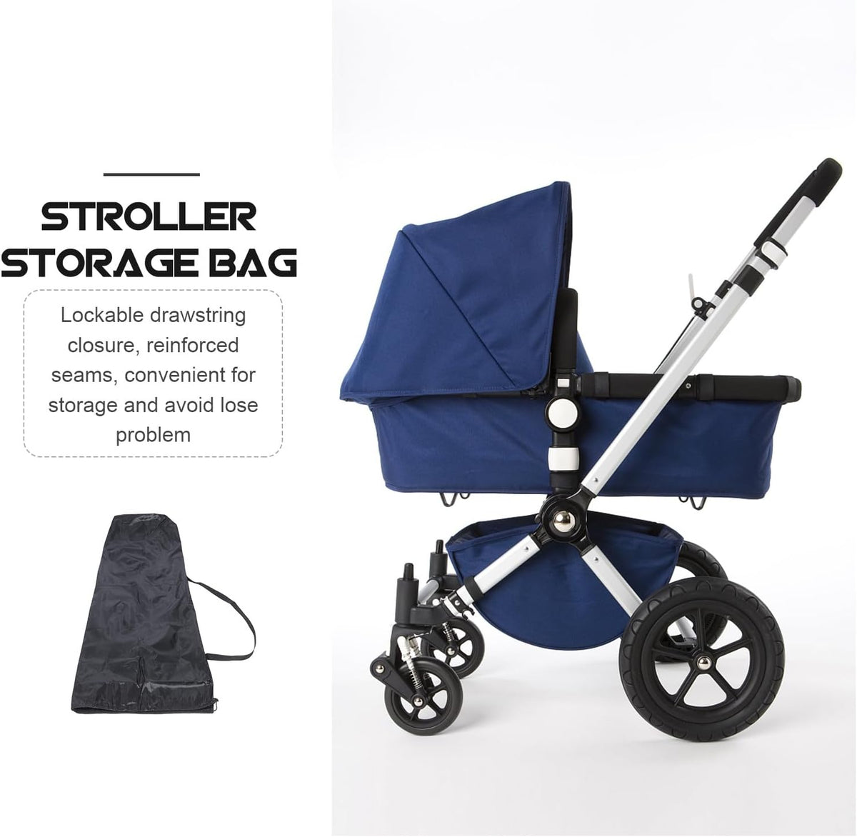 Padded Stroller Travel Bag and Airplane Stroller Cover for Lightweight Protective Storage Carrier Gate Check Bag for Travel with Compatibility