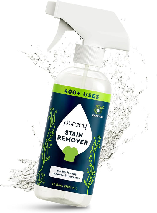 Stain Remover, Travel and Laundry Stain Cleaner for Clothes, Baby Essentials, Kids Stains, Oil and Fabric Spot Cleaner (Stain Remover Spray, 12 fl oz)