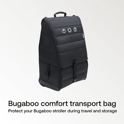 Comfort Transport Bag – Wheeled Travel Stroller Bag with Shoulder Straps & Carry Handles – Water-Repellent Protective Padding – Self-Standing Foldable Design with Wheel Storage Bag