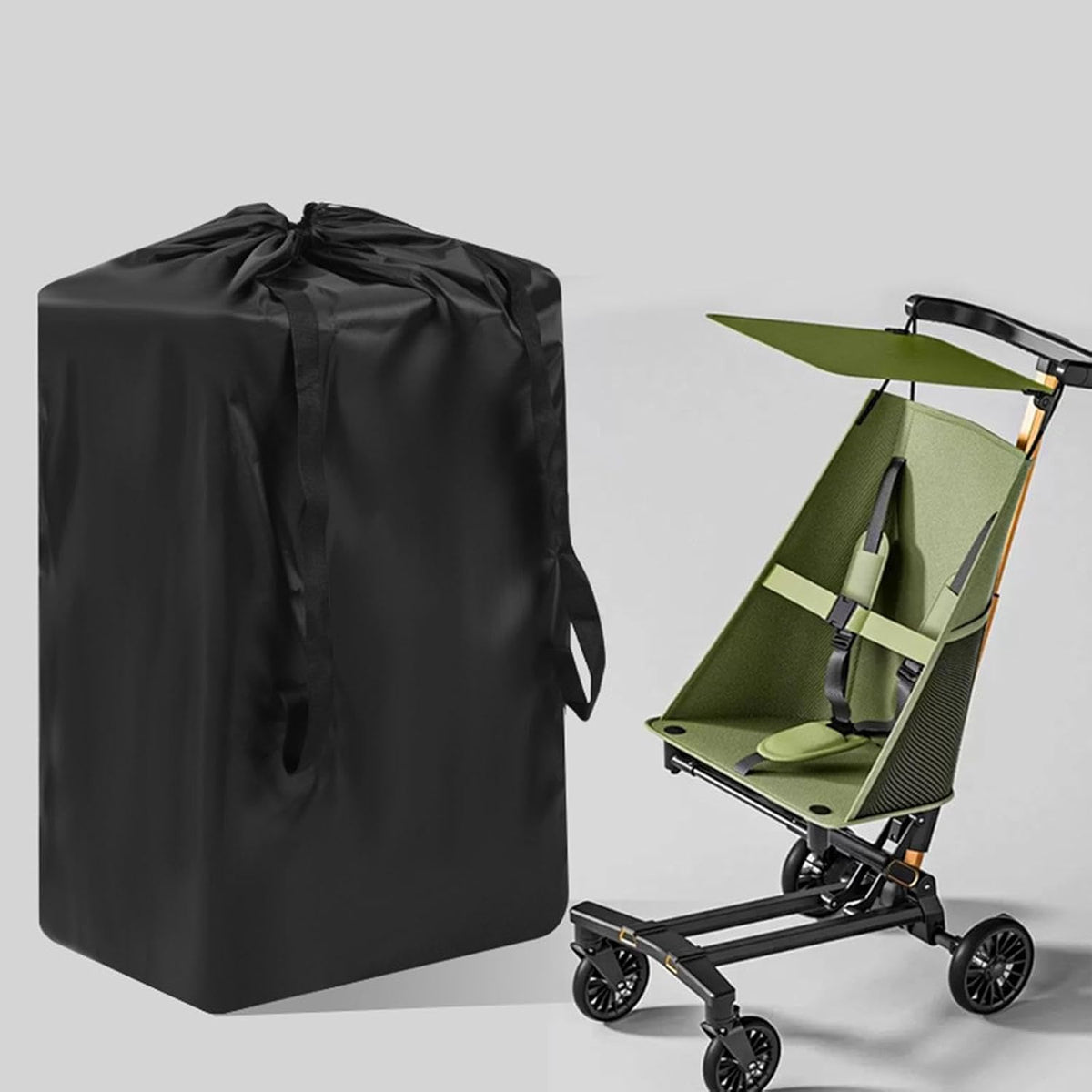 Seat Bag Airplane Travel Carrier Cover Storage Oxford Cloth Waterproof Infant Seat Bag Thickened Shoulder Straps Suitable for Family, L