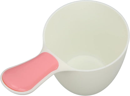 Bath Rinse Cup Safe Non Comfortable Handle Bright Color Bath Cup Professional Accessories for Use