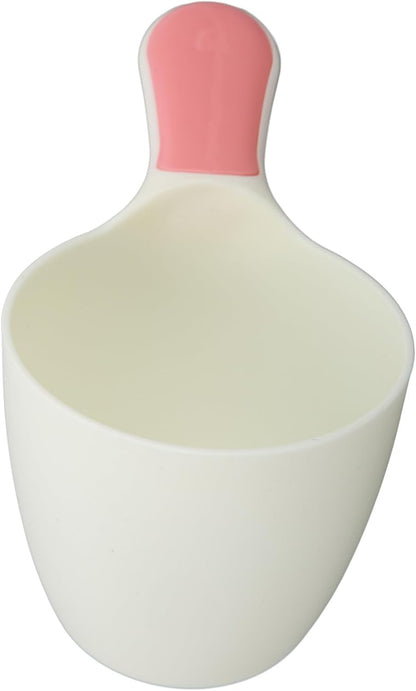 Bath Rinse Cup Safe Non Comfortable Handle Bright Color Bath Cup Professional Accessories for Use