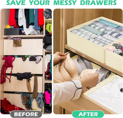 Drawer Clothing Organizer 16-Pack,Fabric Pink Underwear Dividers