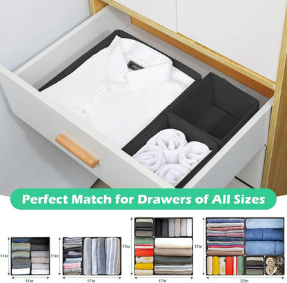 Drawer Clothing Organizer 16-Pack,Fabric Pink Underwear Dividers