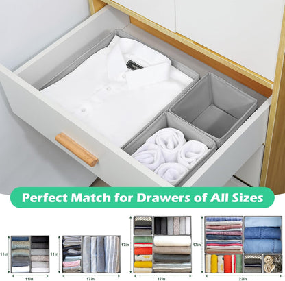 Drawer Clothing Organizer 16-Pack,Fabric Pink Underwear Dividers