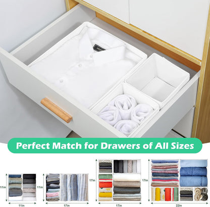 Drawer Clothing Organizer 16-Pack,Fabric Pink Underwear Dividers