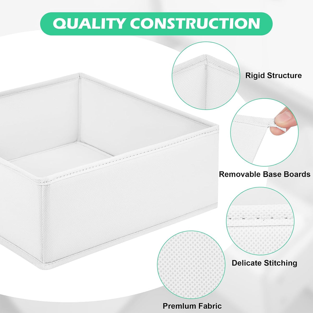 Drawer Clothing Organizer 16-Pack,Fabric Pink Underwear Dividers