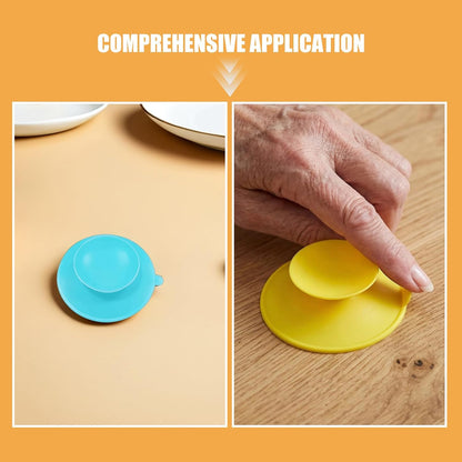 8PCS Double Sided Suction Cup - Silicone Sucker Set - Strong Suction for Children Tableware - Anti-Slip Pads for Trays, Plates, and Dining Bowls