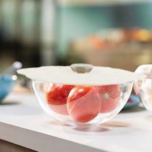 2 Pack 6Inch Silicone Bowl Lids with Handle Design for Pots Cups