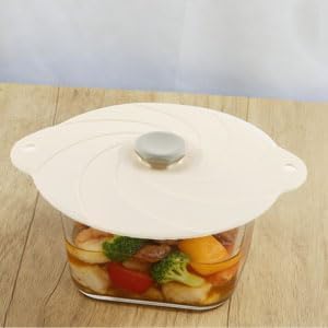 2 Pack 6Inch Silicone Bowl Lids with Handle Design for Pots Cups