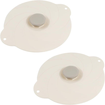 2 Pack 6Inch Silicone Bowl Lids with Handle Design for Pots Cups