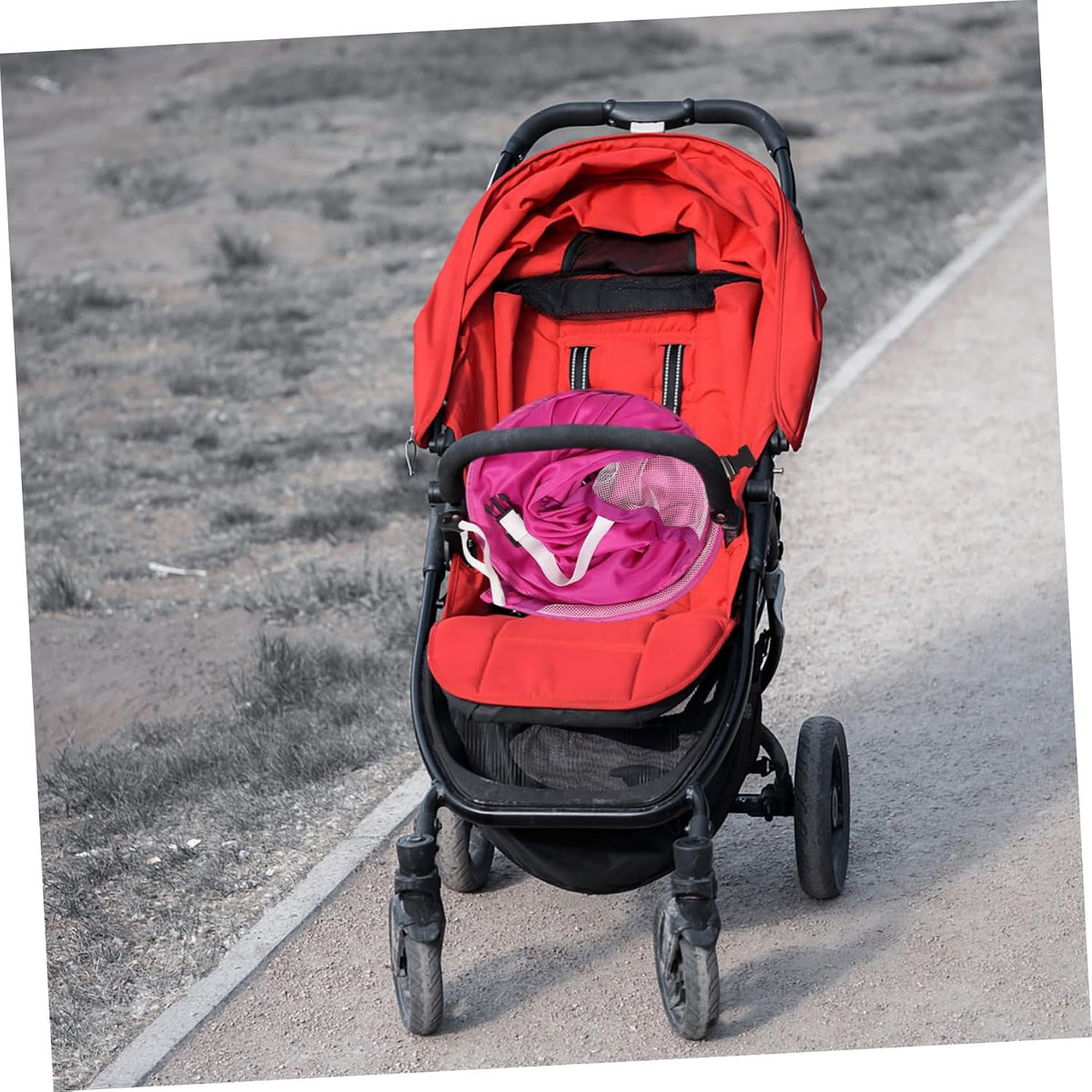 Boy Girl Stroller Canopy Full Cover Sun Shade Uv Protection Weather Resistant Easy Install Practical Pushchair Accessory