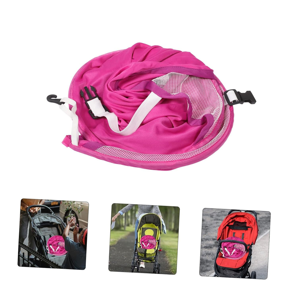 Boy Girl Stroller Canopy Full Cover Sun Shade Uv Protection Weather Resistant Easy Install Practical Pushchair Accessory