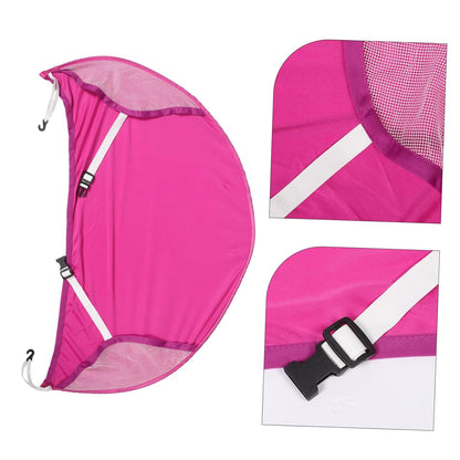 Boy Girl Stroller Canopy Full Cover Sun Shade Uv Protection Weather Resistant Easy Install Practical Pushchair Accessory