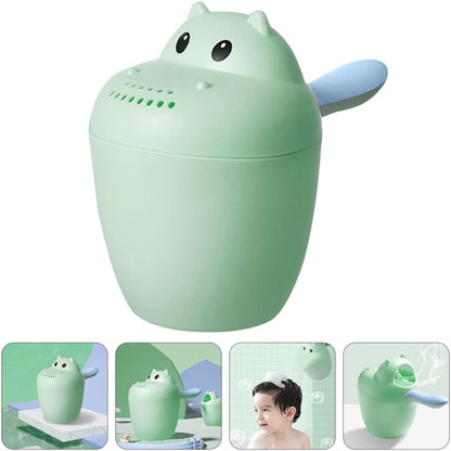 Baby Bath Rinse Cup - Shampoo Rinser Wash Cup Hair Washing Jug Water Scoop Bathroom Accessories for Newborn Baby Toddlers Shower, 7cm x 14cm / Red