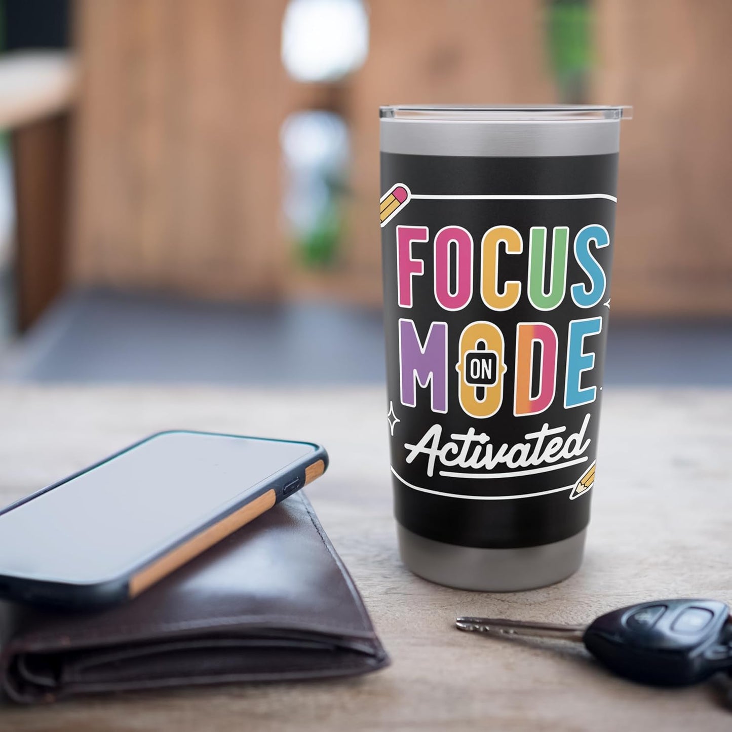 Activated Focus Mode Graphic Stainless Steel Insulated Tumbler