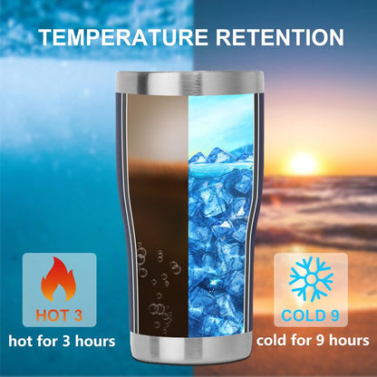 DOMICARE 20oz Tumbler with Lid Stainless Steel Tumblers Bulk, Double Wall Vacuum Insulated Coffee Travel Mug Powder Coated Tumbler, 8 Count (Pack of 1) Navy
