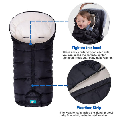 Toddler Warm Stroller Bunting Bag, Winter Waterproof Windproof Stroller Blanket, Protact Baby from Cold Weather Footmuff for Stroller