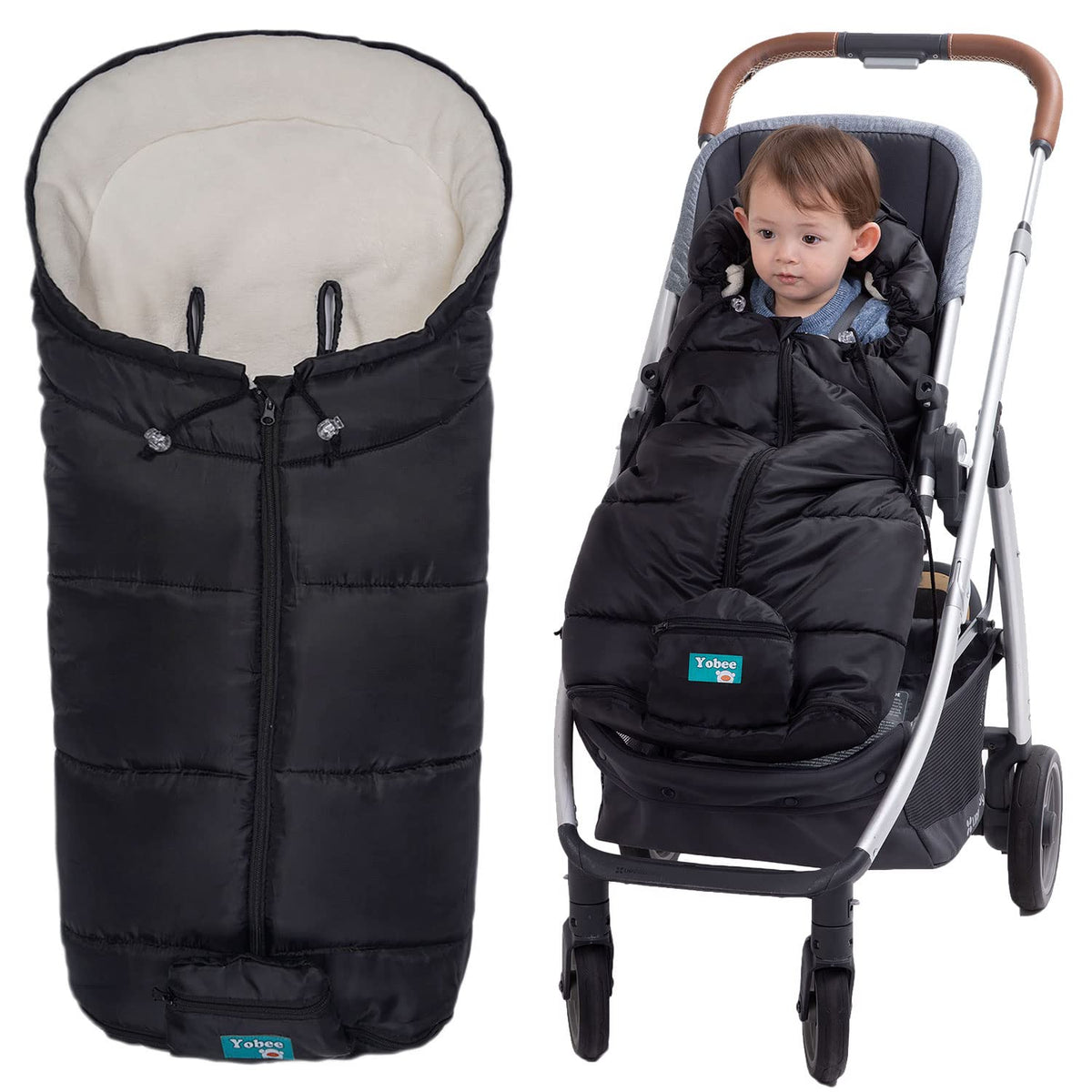 Toddler Warm Stroller Bunting Bag, Winter Waterproof Windproof Stroller Blanket, Protact Baby from Cold Weather Footmuff for Stroller