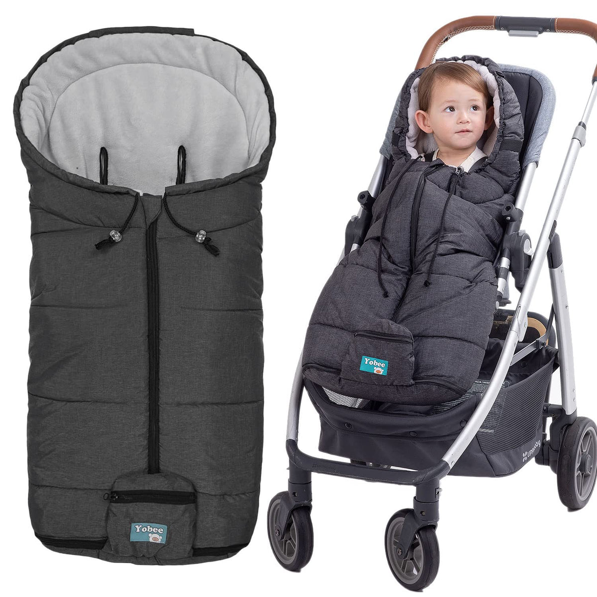 Toddler Warm Stroller Bunting Bag, Winter Waterproof Windproof Stroller Blanket, Protact Baby from Cold Weather Footmuff for Stroller