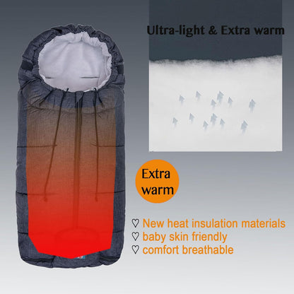 Toddler Warm Stroller Bunting Bag, Winter Waterproof Windproof Stroller Blanket, Protact Baby from Cold Weather Footmuff for Stroller