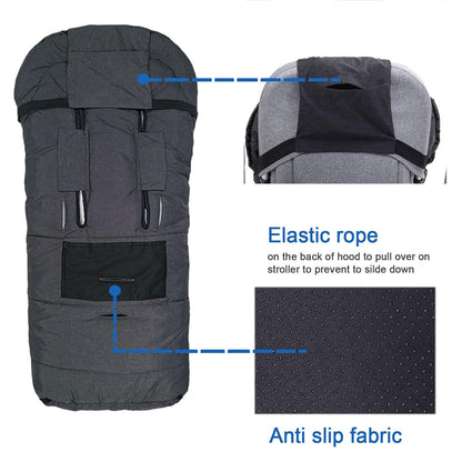 Toddler Warm Stroller Bunting Bag, Winter Waterproof Windproof Stroller Blanket, Protact Baby from Cold Weather Footmuff for Stroller