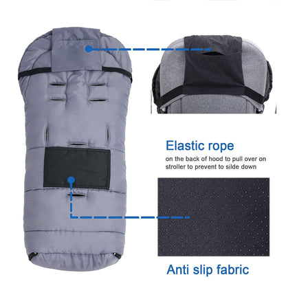 Toddler Warm Stroller Bunting Bag, Winter Waterproof Windproof Stroller Blanket, Protact Baby from Cold Weather Footmuff for Stroller