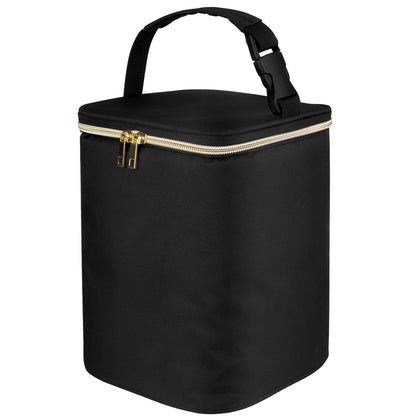 Travel Insulated Breastmilk Cooler Bag for Working Moms, Black