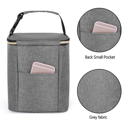 Travel Insulated Breastmilk Cooler Bag for Working Moms, Black