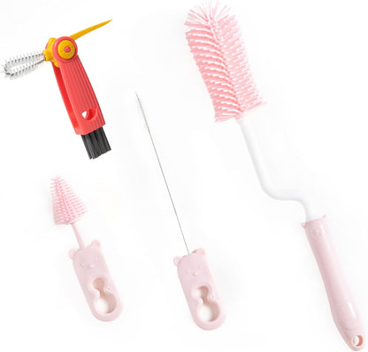 Baby Bottle Drying Rack and Cleaning Set，Xmas Surprise Gift for Newmom