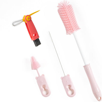 Baby Bottle Drying Rack and Cleaning Set，Xmas Surprise Gift for Newmom