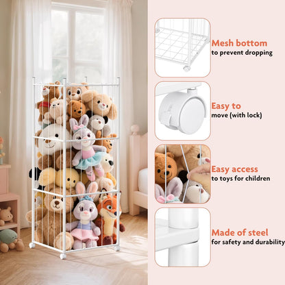 Extra Large Metal Stuffed Animals Storage Tower