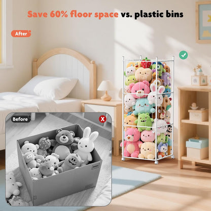 Extra Large Metal Stuffed Animals Storage Tower